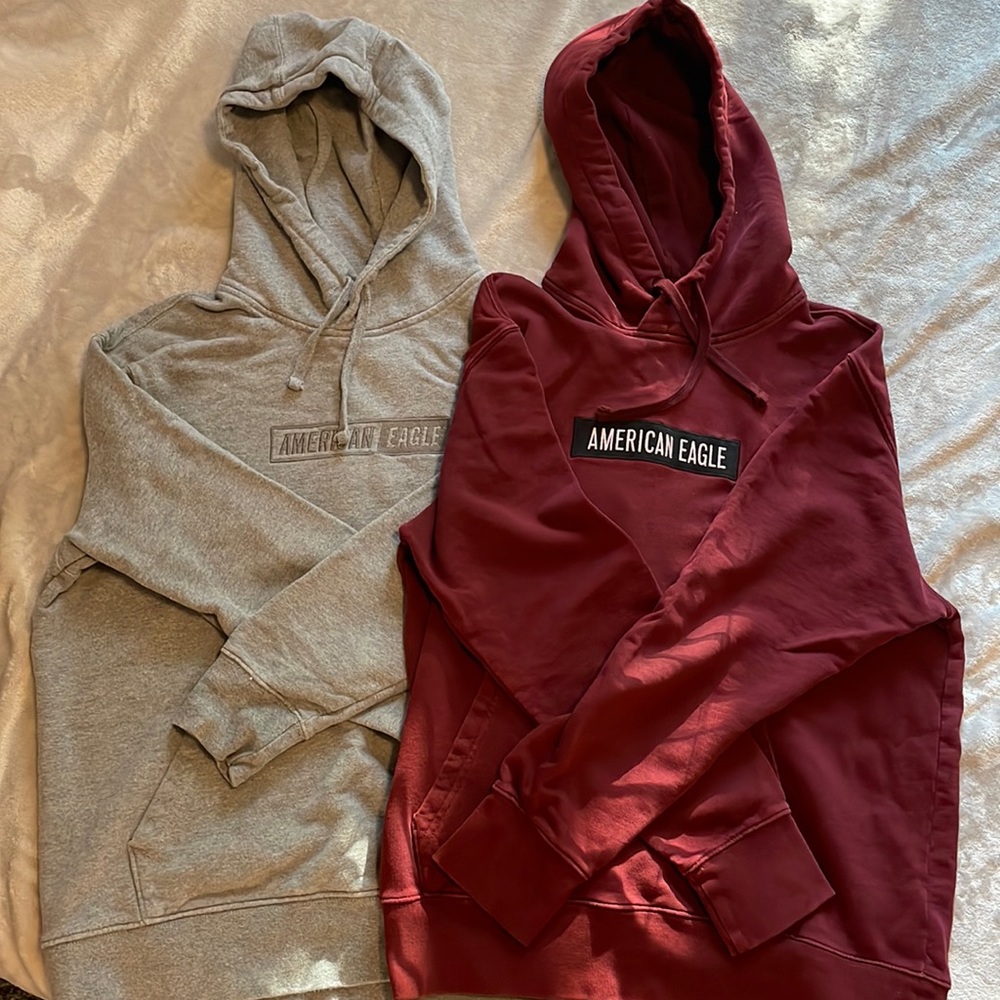 American Eagle hooded sweatshirts (2)